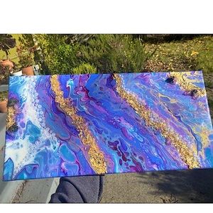 Acrylic/resin art pour